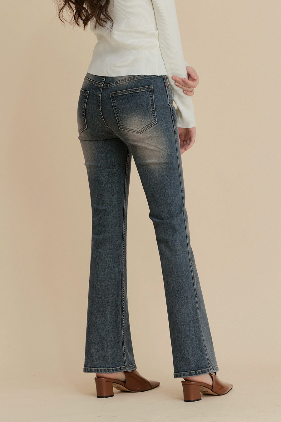 Dinut Vintage Washed Bootcut Denim