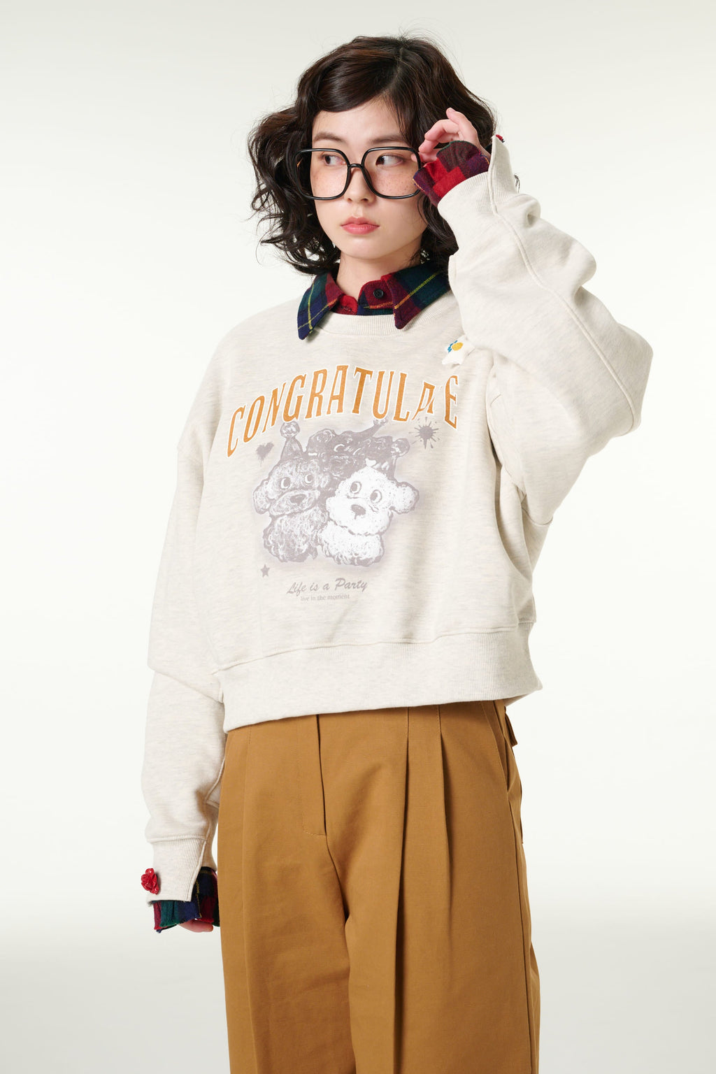 [CLOUD CAKE] Women's Fashion Cloud Cake Friends' Party Sweatshirt