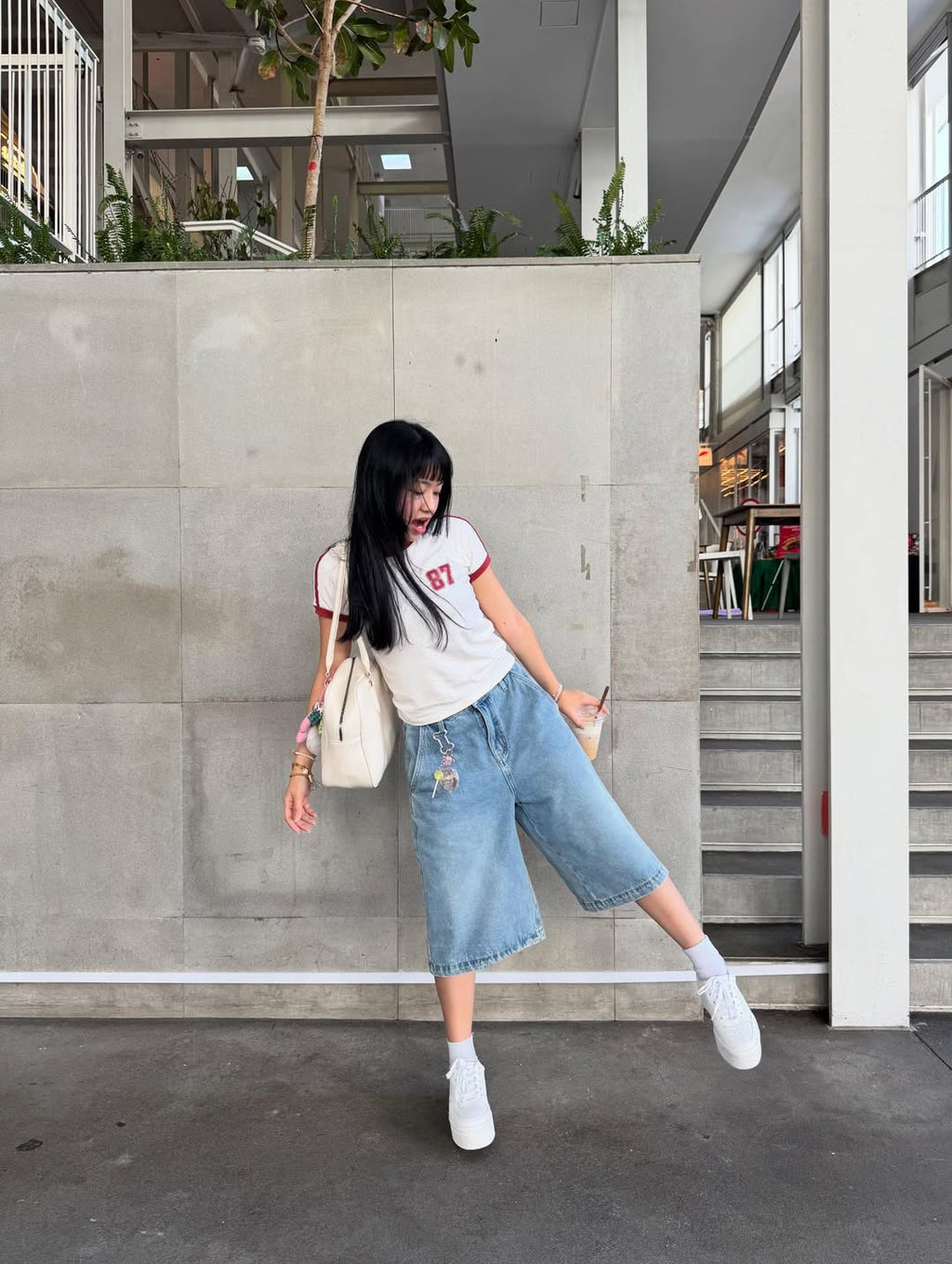 [TWEE] Hento Half Denim Jort Pants