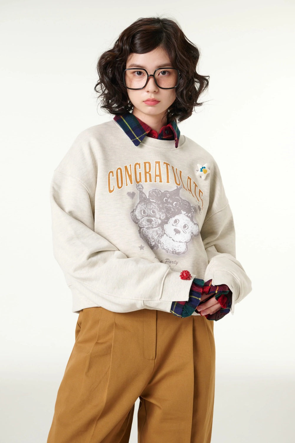 [CLOUD CAKE] Women's Fashion Cloud Cake Friends' Party Sweatshirt