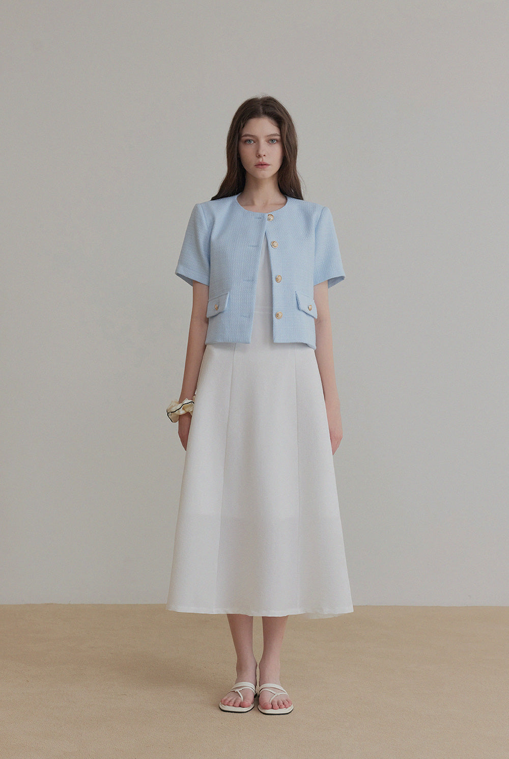 [TWEE] Hermi Tweed Short Sleeve Jacket