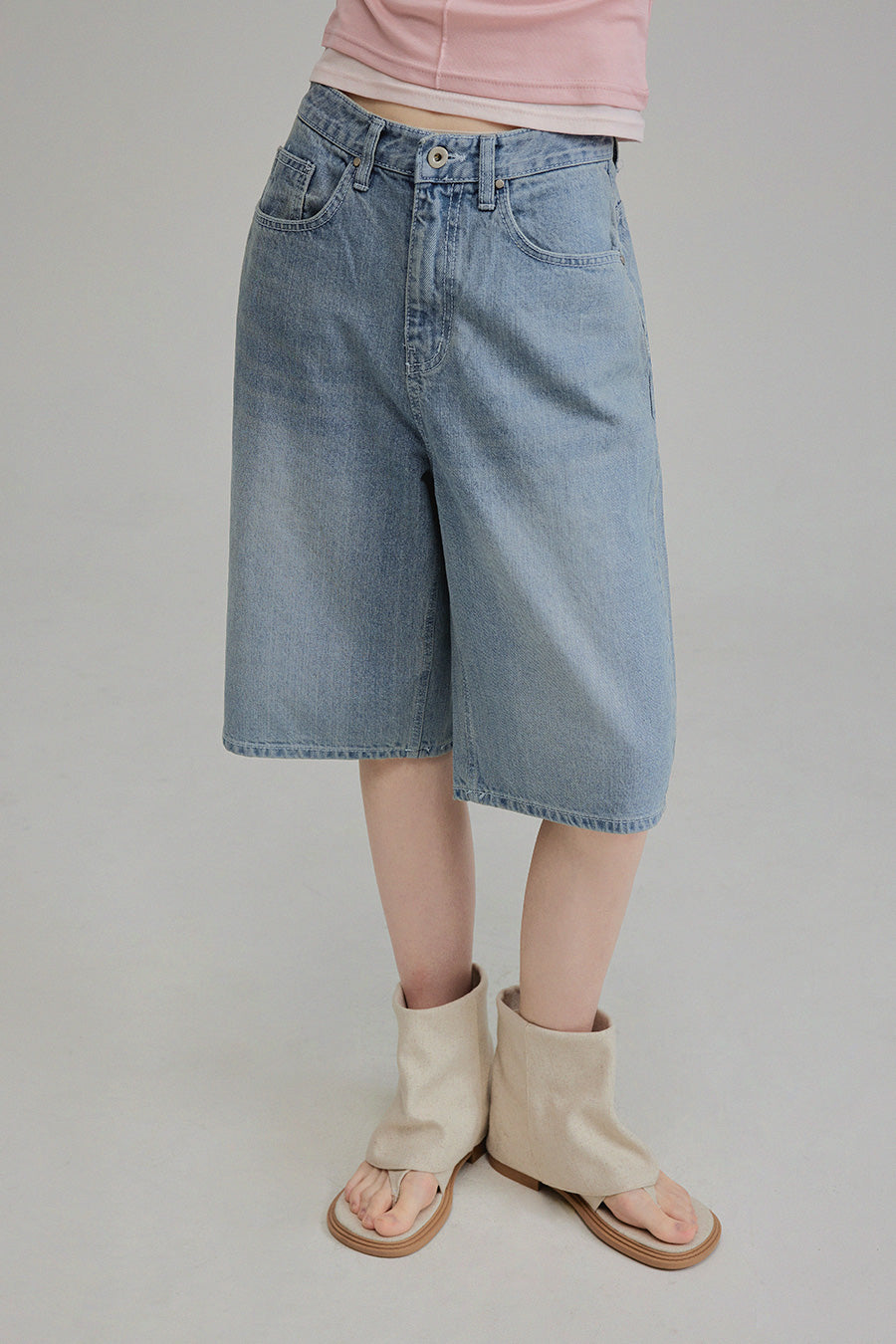 [TWEE] Hento Half Denim Jort Pants