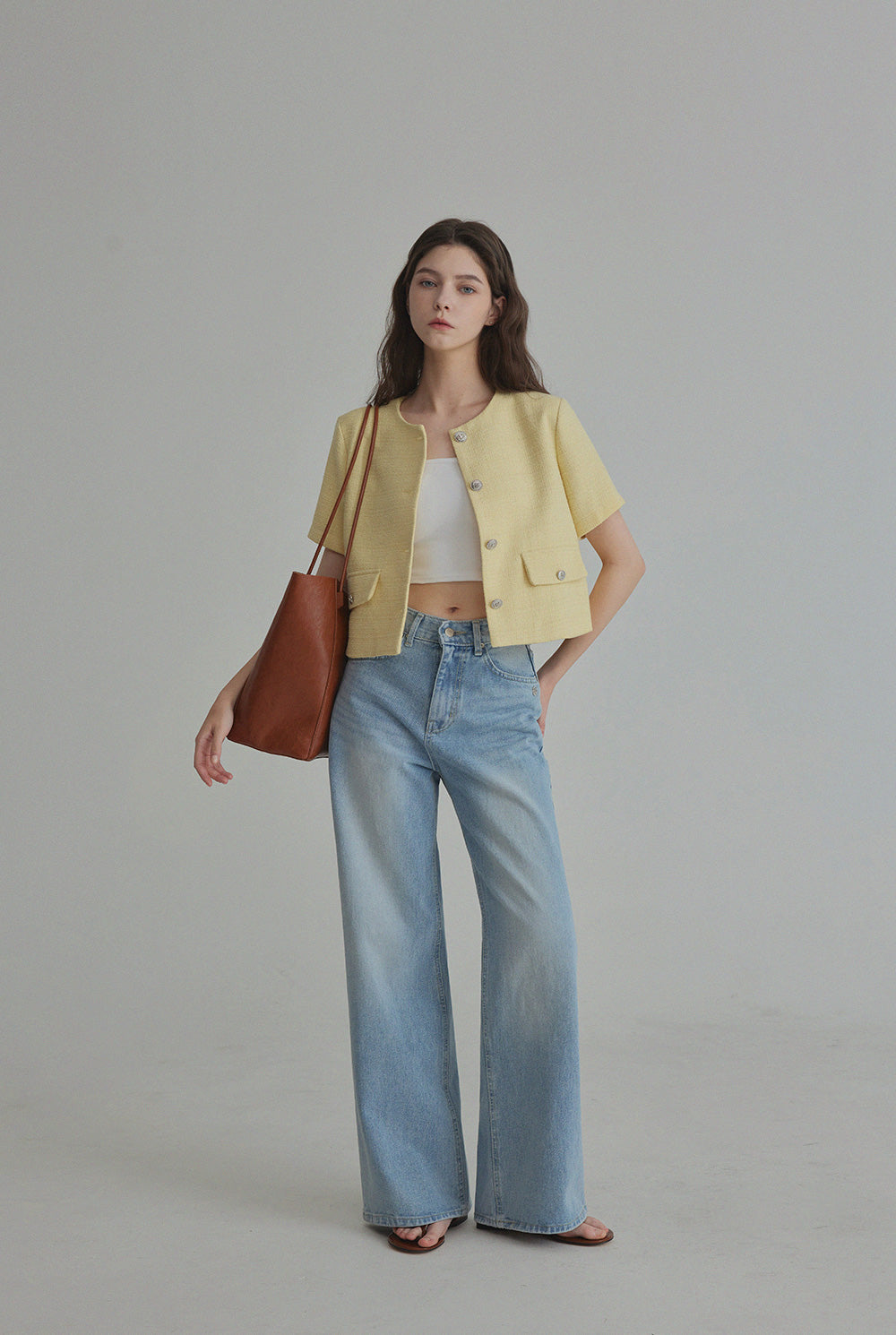 [TWEE] Hermi Tweed Short Sleeve Jacket