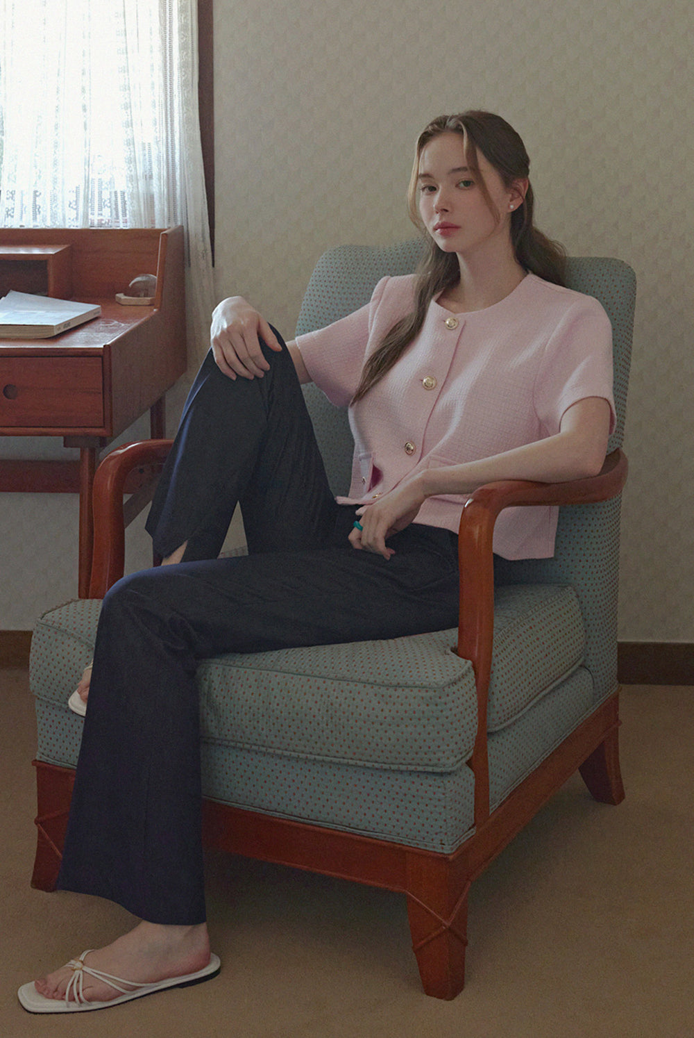 [TWEE] Hermi Tweed Short Sleeve Jacket