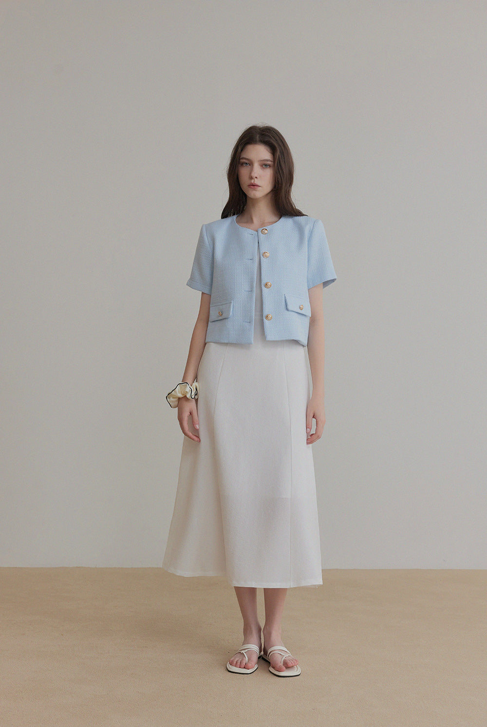 [TWEE] Hermi Tweed Short Sleeve Jacket