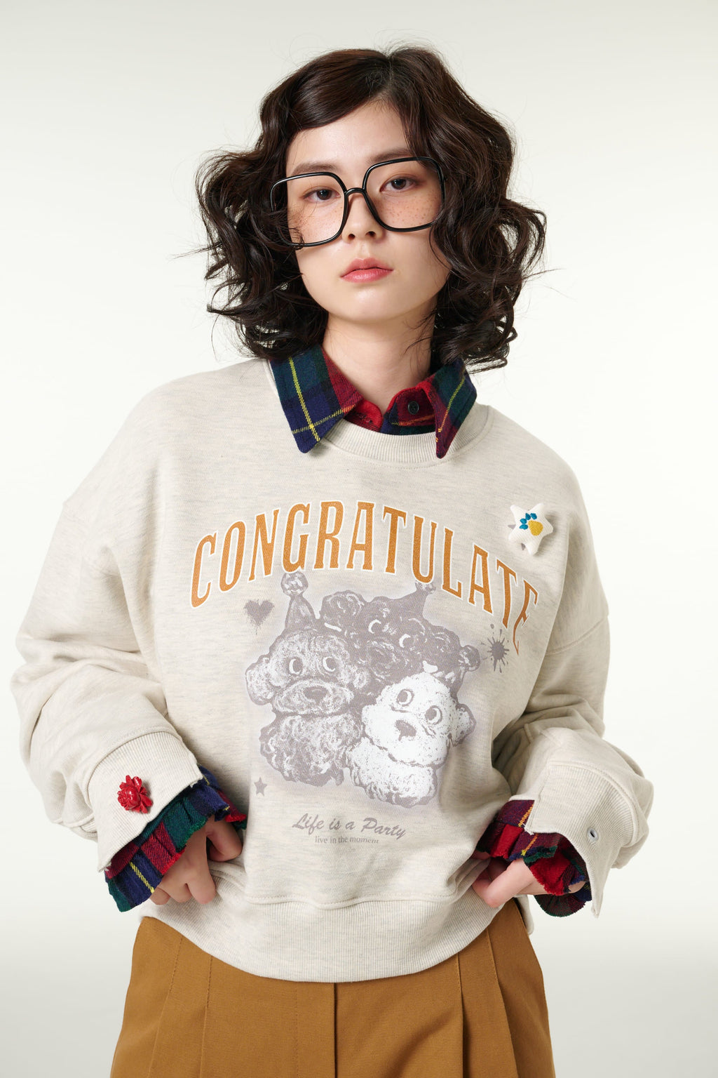 [CLOUD CAKE] Women's Fashion Cloud Cake Friends' Party Sweatshirt