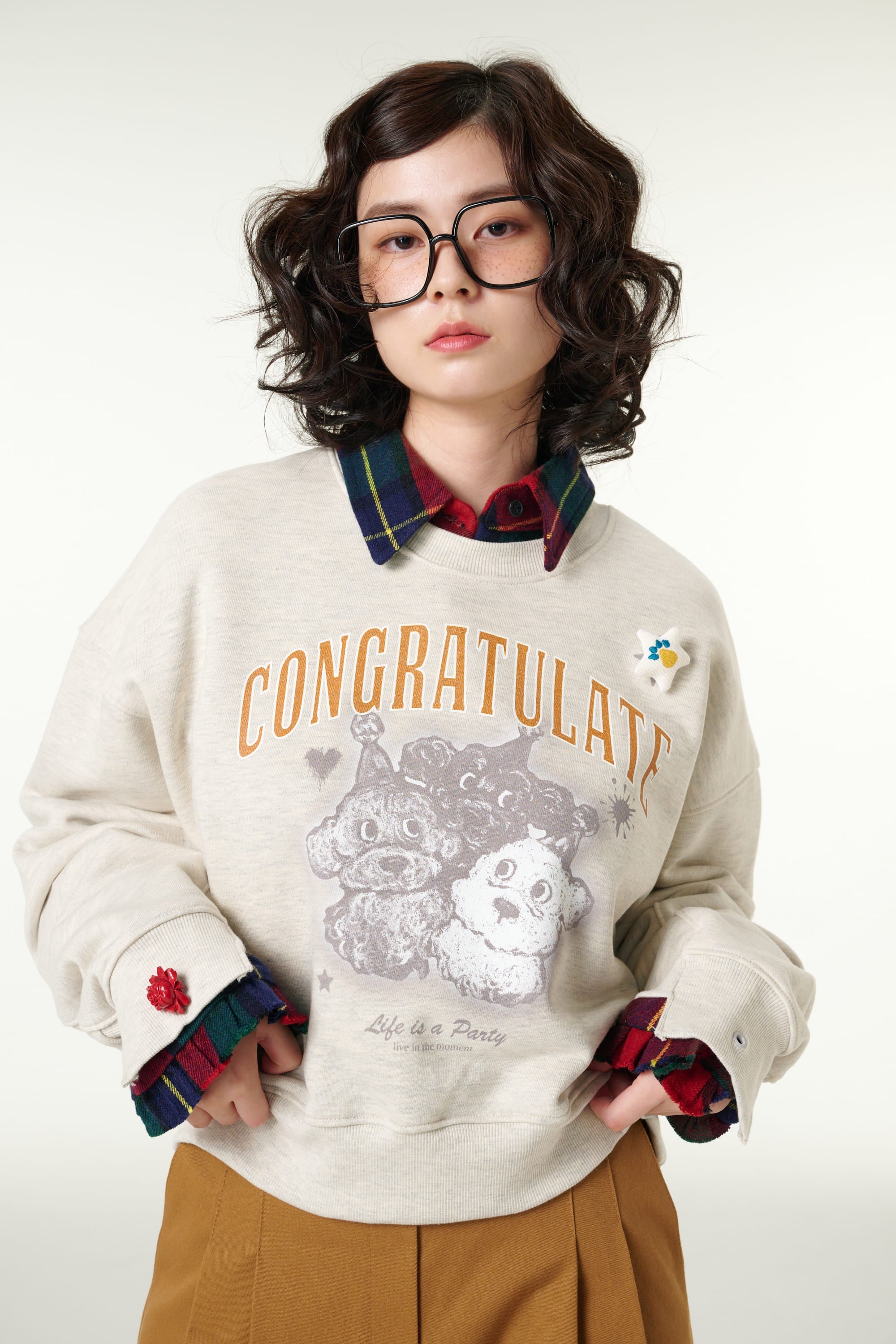 [CLOUD CAKE] Women's Fashion Cloud Cake Friends' Party Sweatshirt
