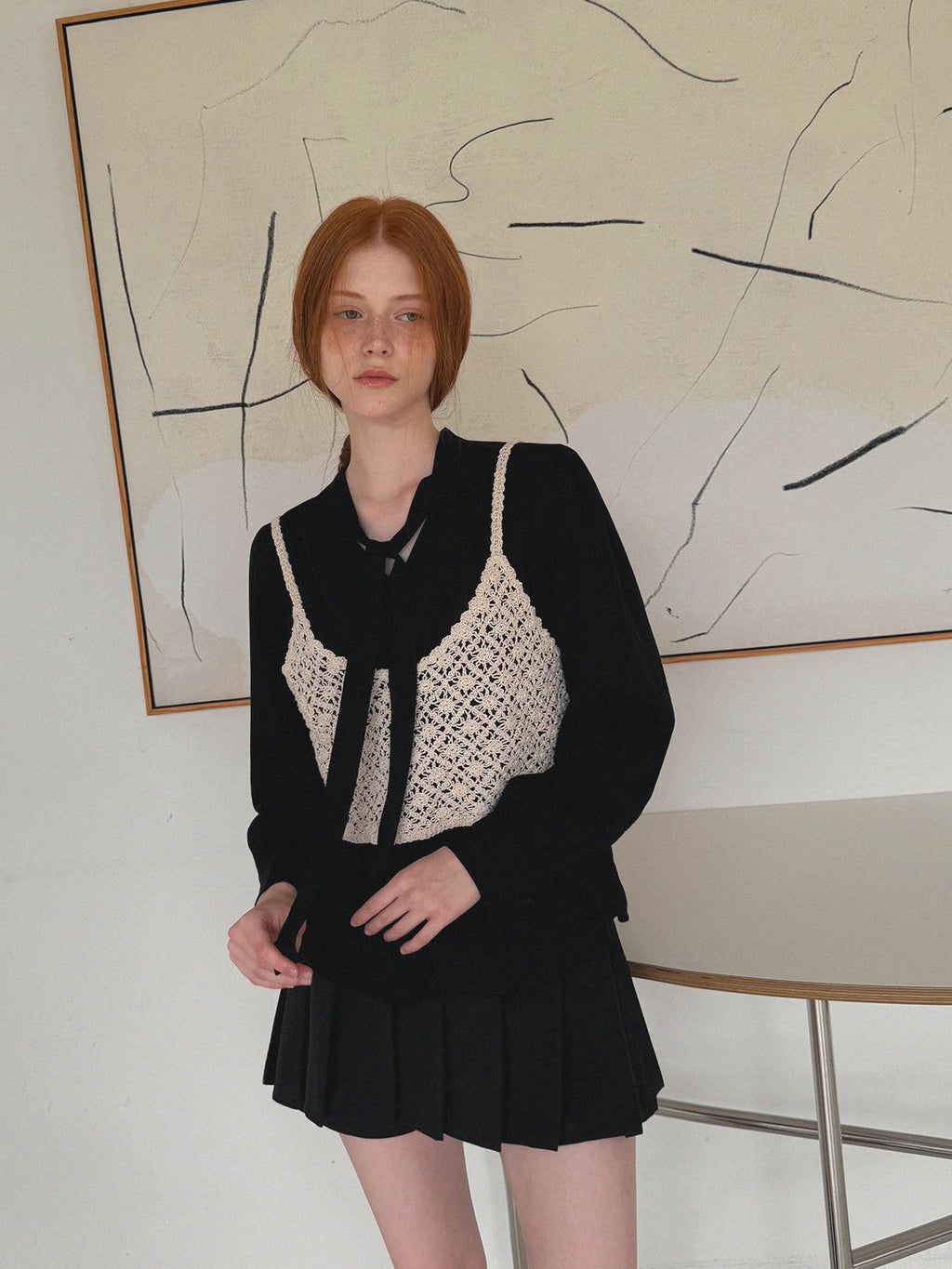 [TWEE] Riren Rose Knit Bustier