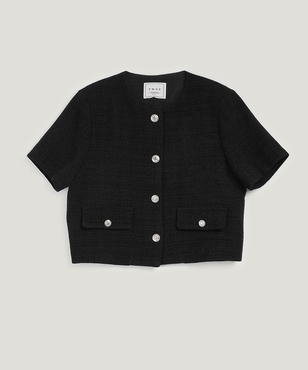 [TWEE] Hermi Tweed Short Sleeve Jacket